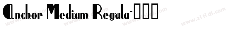 Anchor Medium Regula字体转换
